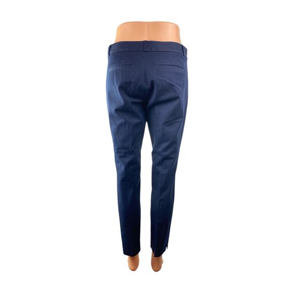 Banana Republic Sloan Women's Blue Mid Rise Skinny Chino Trousers Dress Pants 2 - Picture 2 of 4